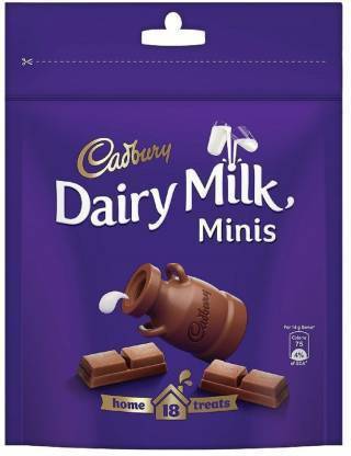 Cadbury DAIRY MILK MINIS (2 X 126 GM) PACK OF 2 Bars
