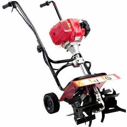 Shakun Corporation Mini Hand Push Tiller/Cultivator Farming Garden with 2 Stroke and 2.4 hp Power Garden Tool Kit