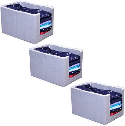 Tiarakrafts Shirt Stacker Shirt Stacker Shelf Organizer Shirt Stacker Gray set of 3 998980