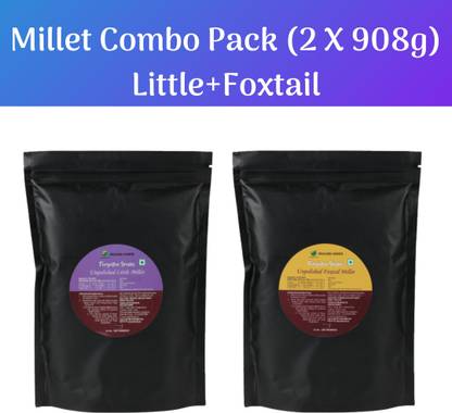 Healing Hands Little Millet 2 Lbs (908 g approx) , Foxtail Millet 2 Lbs (908 g approx) Little Millet