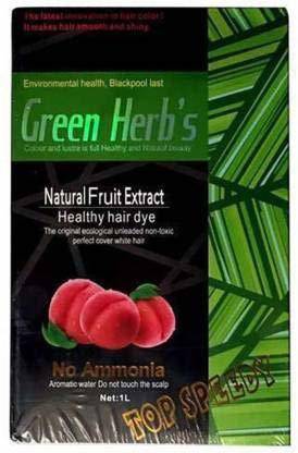 Green Herbs Natural Fruit Extract Healthy Hair Dye Hair Color , Black