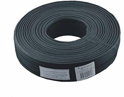 kathiriyas RG6 Coaxial Cable 100 Meter Coax Audio and Video Cable, for TV, Antenna. Satellite, DVR and Amplifiers (Copper coted Alloy) Laboratory Wire Gauze