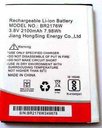 Bluzzo Mobile Battery For  Intex Intex Aqua Classic (BR2176W)