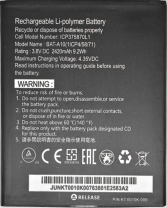 FULL CELL Mobile Battery For  Acer Liquid Z500 Z5 E3 BAT - A10