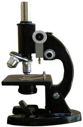 THE LABWORLD Compound student microscope for students and laboratory with eyepieces and objectives for optics experiment,thermocol pack good quality low price and 100 blank slides