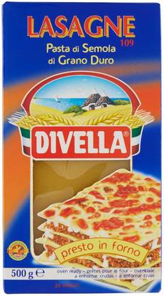 Divella Lasagne 109 Pasta Di Semola Di Grano Duro Pasta