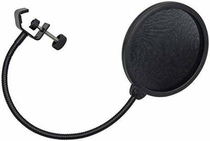 J Pop Filter For Studio Condenser Microphone with Wind Screen and Metal Popfilter Mic Wind Screen Pop Filter