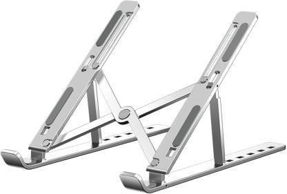 vbsm Portable, Adjustable & Foldable Laptop or Computer Stand Notebook Riser Aluminium for Desk Aluminium Desk Stand Rotatable Laptop Stand with Adjustable Height Compatible with Universal Laptops