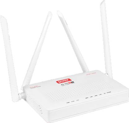 SharpVision AS 351 WT Wireless Router 2.4 GHz, 5 GHz 1200 Mbps Wifi Speed Dual Band External Antenna Ethernet (Cable Broadband)