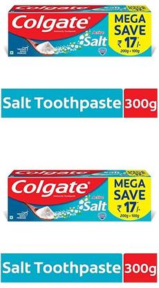Colgate ACTIVE SALT MEGA SAVE PACK 200G+100G X 2PCS Toothpaste