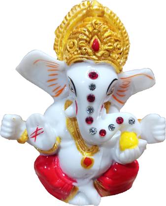 S A Gifts Sai Amrut Beautiful Ganpati Bappa|Ganesha|Ganesh Murti For Mandir Decorative Showpiece  -  16 cm