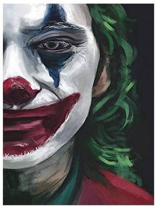 NEILDEN Diamond Painting 5D DIY Diamond Embroidery Cross Stitch Rhinestone Art Craft Full Drill Classic Movie Joker Picture for Home Wall Decoration & Gifts (12X16 INCH/30X40CM)