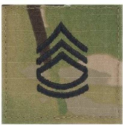 MULTICAM OCP Rank Insignia Fastener- Sergeant First Class SFC