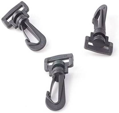 YOYOSTORE 10pcPlastic Swivel Rotary Rotate Snap Hook Buckle Carabiners Rings Barrel Loop Webbing Strap Luggage Bag