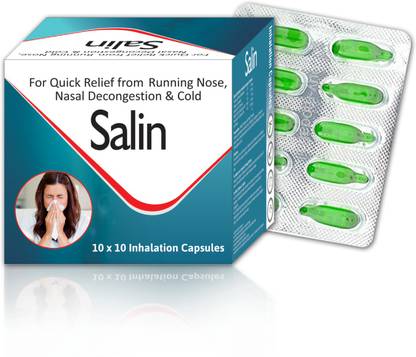 West Coast Quick Relief from Running Nose, Nasal Decongestion & Cold – 100 Inhalation Capsules