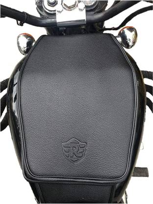 TRENDZ REXINE WORK FULL TANK COVER (BLACK) Strap, Gas Cap Ring-lock Royal Enfield Classic 350, Classic 500, Classic Desert Storm, Electra Twin Spark, Electra, 350 Twin Spark Bike Tank Cover