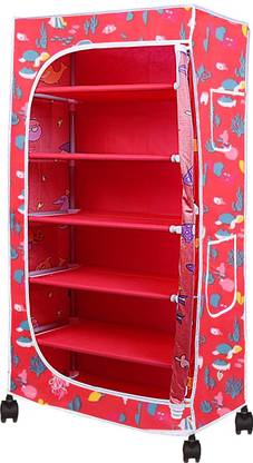 Miss & Chief 6 LAYER COLLAPSIBLE WARDROBE PP Collapsible Wardrobe