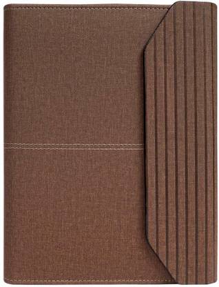 PAPERLLA Brown Dated Business Organizer Diary - 2021 /Executive Faux Leather Conference and Meeting New Year Planner to Nourish Your Daily Diary Gift for Teachers and Students. B5 Planner RULED 314 Pages