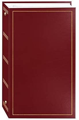 Pioneer Photo Albums 3-Ring Photo Album 204 Pockets Hold 4x6 Photos, Burgundy Album
