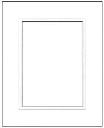 PA Framing Double Photo Mat Board, Pre-cut Framing Mat-Core, Soft , 8"x10" (Frame), 5"x7" (Photo) Gift Wrapper Plastic Gift Wrapper