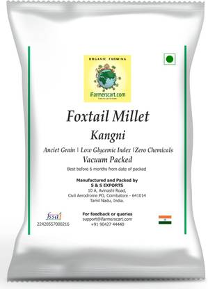 iFarmerscart kangni | Thinai | Korra | Vacuum Packed Foxtail Millet
