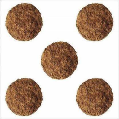 Earth Angels Gobar Uple,Original Cow Dung Cakes - Gobar Upla for Hawan (Pack of 5)