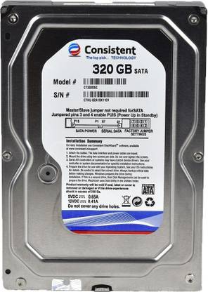Consistent 320 320 GB Desktop Internal Hard Disk Drive (HDD) (320gb)