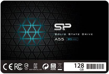 Silicon Power SLC Cache Technology 128 GB Laptop Multicolor SATA Internal Solid State Drive (SSD) (128GB SSD 3D NAND A55 SLC Cache Performance Boost SATA III 2.5" 7mm (0.28") Internal Solid State Drive (SU128GBSS3A55S25AC))