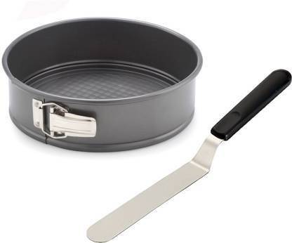 Biway Bakeware Aluminium Round Shaped Cake Mold with Cake Pallet Knife, Cake Decoration Kitchen Tool Set. Kitchen Tool Set