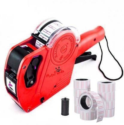 greengrow Price Labeller Printing Rate Printer (MRP Rate Gun) Label Gun 8 Digits with Ink Rolls (with Label Roll) Label Stamping Machine (Manual) Label Stamping Machine