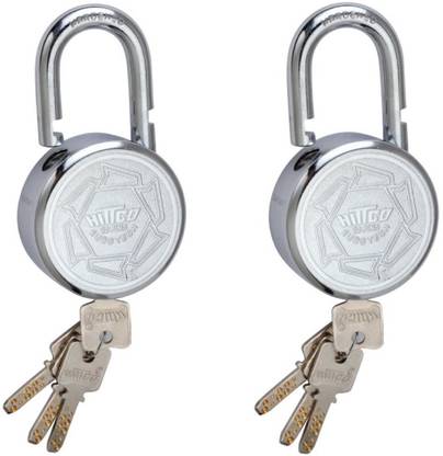 HITTCO EURO TECH 67 MM DOUBLE LOCKING HARDENED Padlock With 4 Keys (Pack of 2) Padlock