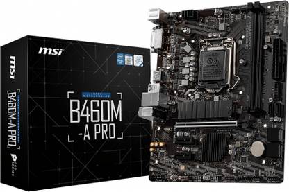MSI B460M A PRO MATX LGA 1200 Gaming LGA 1200Socket Mini-ATX Intel B460 Chipset DDR4 Motherboard for Desktop