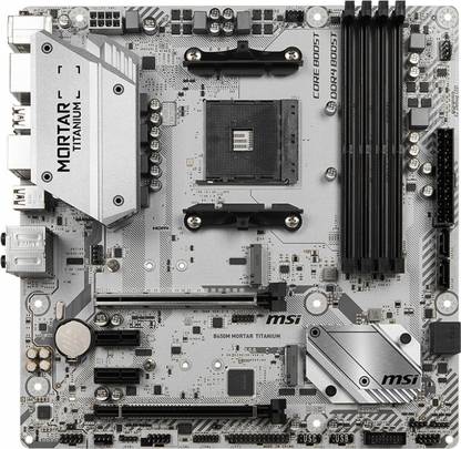 MSI B450M MORTAR TITANIUM Mini-ATX AM4 Gaming AM4Socket Mini-ATX AMD B450 Chipset DDR4 Motherboard for Desktop