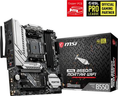 MSI MAG B550M MORTAR WIFI Micro-ATX AM4 Gaming AM4Socket Micro-ATX AMD B450 Chipset DDR4 Motherboard for Desktop