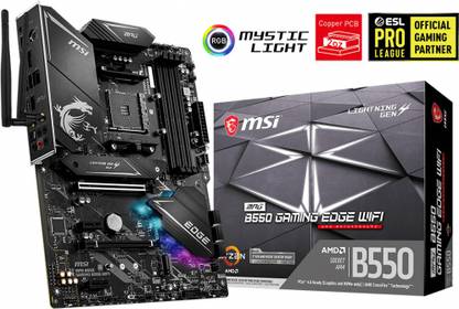 MSI MPG B550 GAMING EDGE WIFI ATX AM4 Gaming AM4Socket ATX AMD B450 Chipset DDR4 Motherboard for Desktop