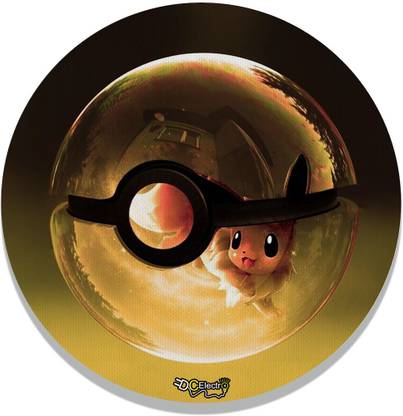 DC Electro Golden pokemon ball Printed Round Mousepad For Computer/Laptop Mousepad
