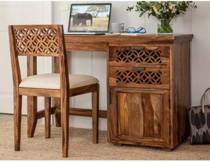 Krishna Art Sheesham Wood Writing Study Table for Students & Adults |Laptop Table | Solid Wood Study Table