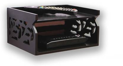MAX WOOD STORE Set Top Box Holder Wall Mount Setup Box Stand Wall Shelf MDF (Medium Density Fiber) Wall Shelf