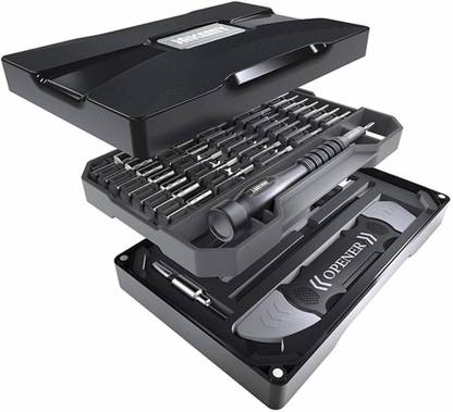 JAKEMY Screwdriver Set Repair Tool Kit - 69 in 1 Multi-Functional Screwdriver & Socket Set, Precision Magnetic Bits, Premium Aluminum Alloy Handle for Cellphone, Game Console, Tablet, PC, Laptop, Glasses - JM-8173 Screwdriver Bit Set