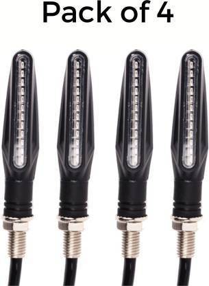 Santech Side LED Indicator Light for KTM, Yamaha, Universal For Bike, Bajaj, Kawasaki, Hero, TVS R15, Super|Thunderbird, Pulsar 200NS, Pulsar 135 LS DTS-i, Ninja 250, Pulsar 135, Splender iSMART, Duke RC 190, Duke 180, Ninja, Duke 190, Duke 690, Discover 125 M, Apache RTR 160, Apache RTR 150, Apache 220, Splendor Plus
