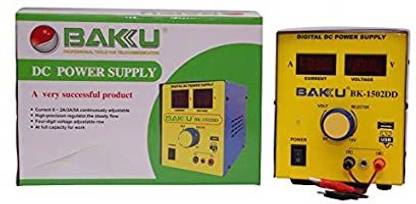 B&J ESD SOLUTIONS Yellow DC Power Supply BK-1502DD 0-1A 0-15 for Electronics prototyping Testing Works Mobile & lab Equipment वर्ल्डवाइड एडाप्टर
