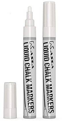 kassa Chalkboard Marker (2 Pack)-Liquid Chalk Markers For Boards-Chalkboard Pens Erases On Window, Board, Mirror