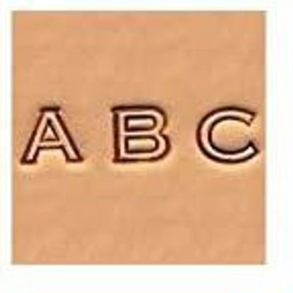Tandy Leather Craftool Alphabet Stamp Set 1/4" (6 Mm) Open Face 4909-00