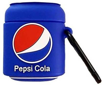KHR Pouch for Apple Airpods Pro Logo Character Silicon Case Cover with Keychain Pepsi Logo