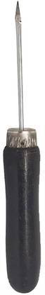 लूकट Nice Wood Handle Pin Punching Hole Maker, Scratch Awl Sewing Repair Tool for Leather Craft Cloth Tent, Silver Book Binding Tools set 1