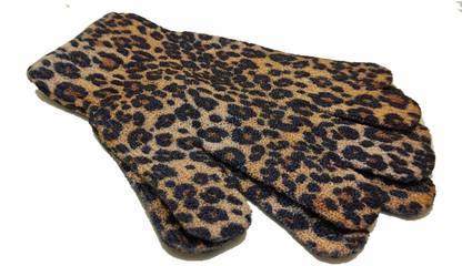 3RB Luxury Full Body Exfoliating Bath Shower Hand Gloves/Scrubber Bath SKin Care (1 Pair) (ANIMAL PRINT)