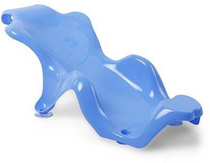 Adore Anti Slip Big Plastic Bath Chair Seat Sling with Non Slip Strong Suction for Bathing with Water,Baby Shower,Bubble Bath Infant Newborn, Few Months Old Toddlers-Blue Baby Bath Seat
