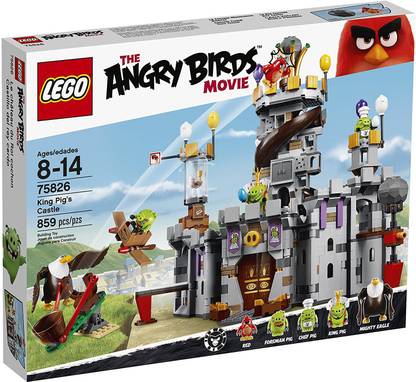 LEGO Angry Birds King Pig'S Castle Building Kit 75826 RARE L EGO building blocks set