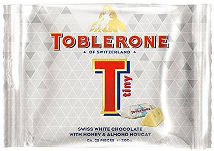 Toblerone TINY SWISS WHITE CHOCOLATE MINIS IMPORTED 200 GMS Bars