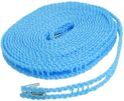 SHUANG YOU Drying clothes Rope with Hooks Nylon Clothesline